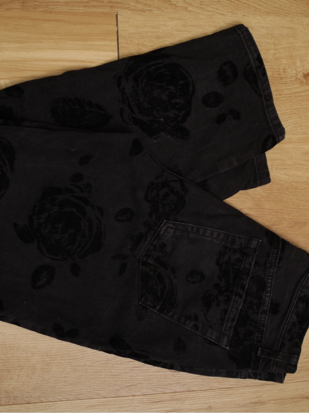 wild fable Black Floral Burnout Jeans
